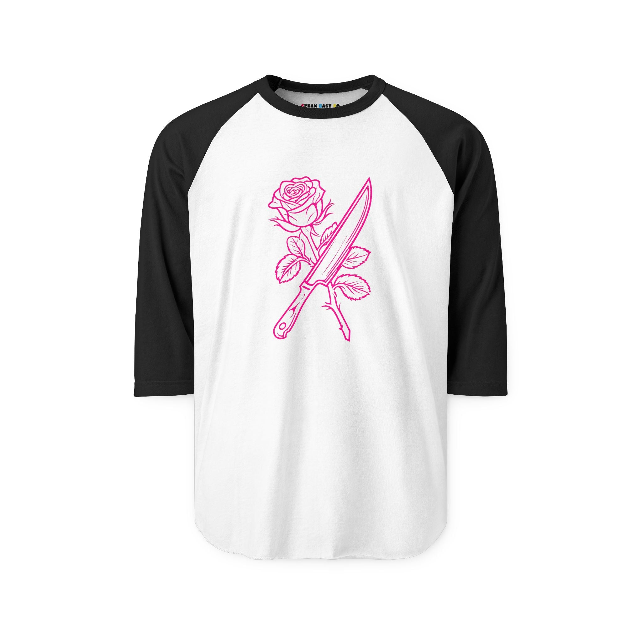 Rose & Knife 3/4th Sleeve Raglan Shirt