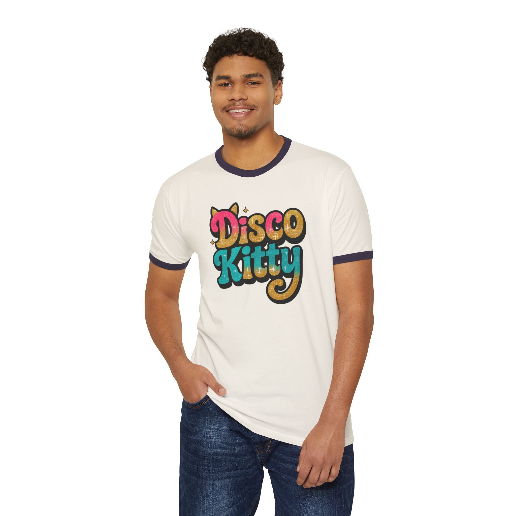 Ringer Tee-Disco Kitty