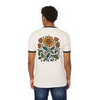 Retro Floral Ringer T-Shirt | Groovy
