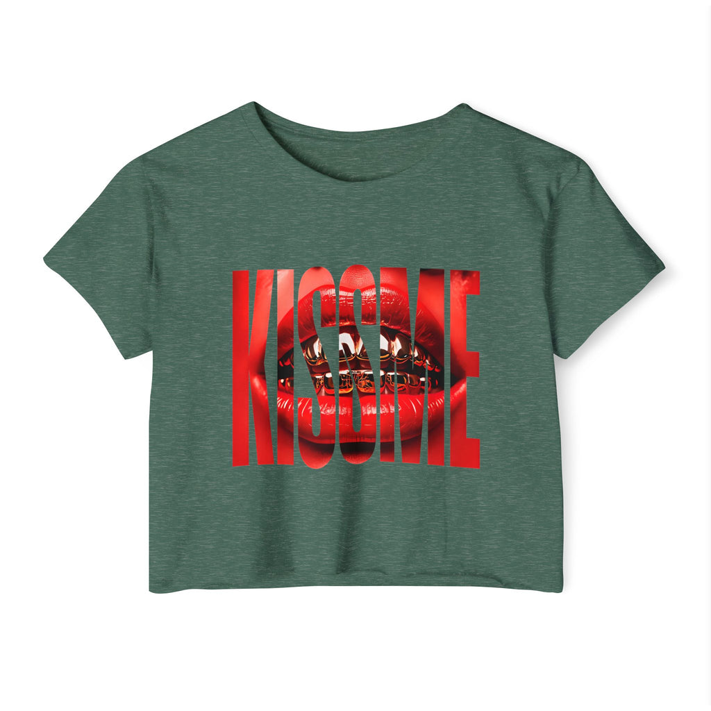 "Kiss Me" Cropped Tee