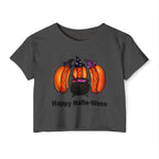 "Happy Hallo-Ween" Hotdog Witches Cropped Tee