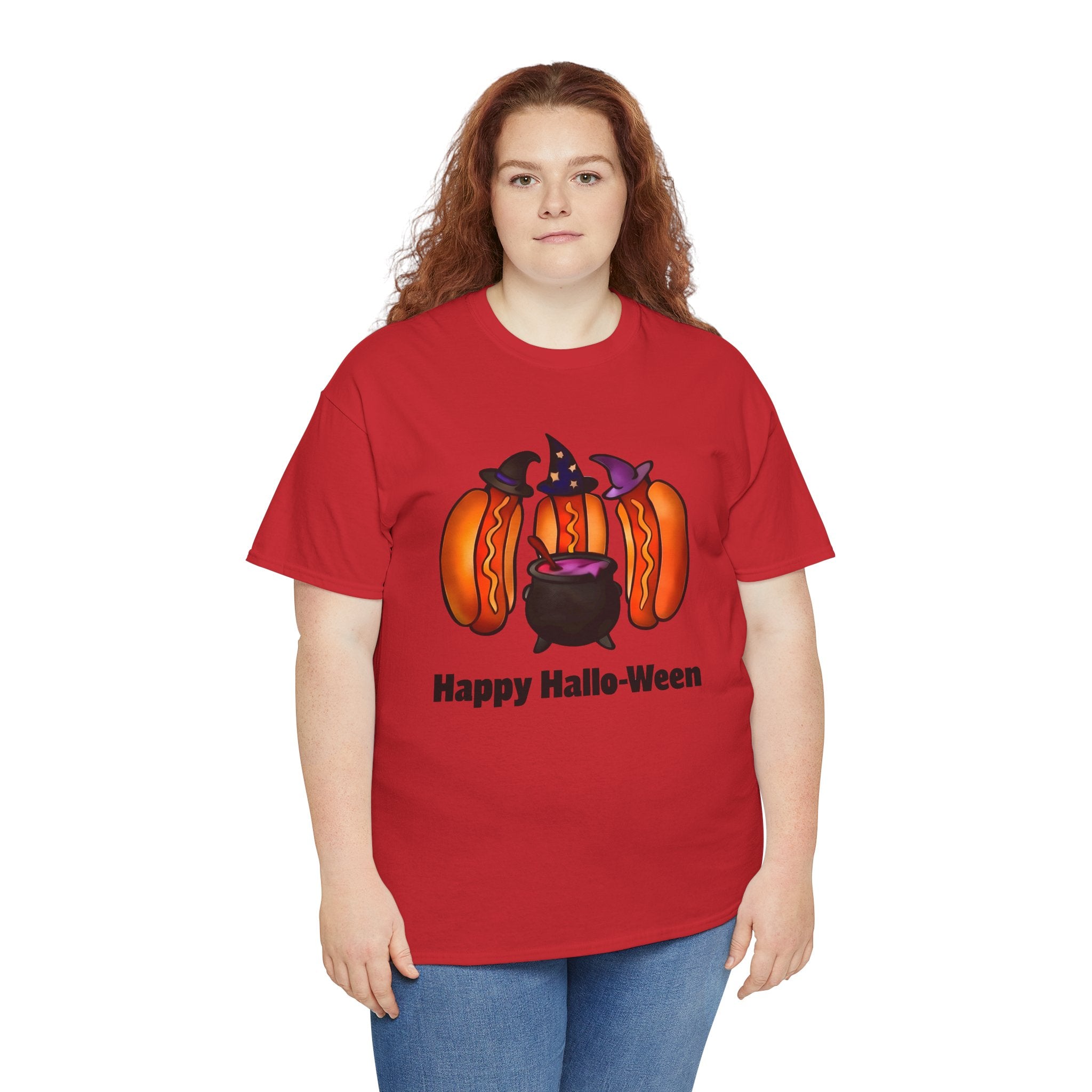 "Happy Hallo-Ween" Hotdog Witches Tee
