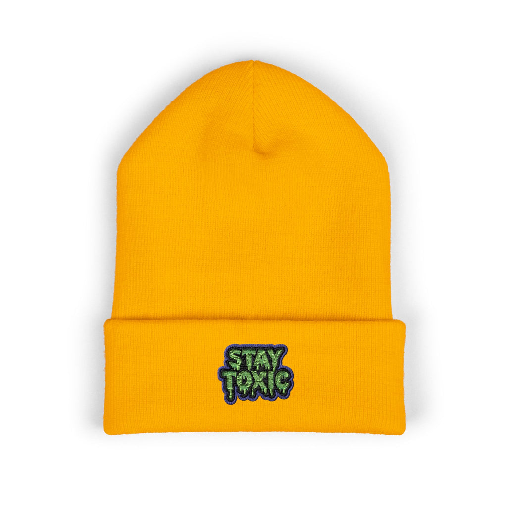 Stay Toxic Embroidered Classic Beanie
