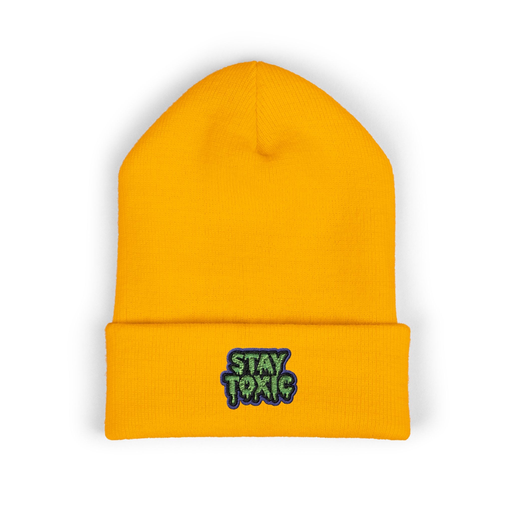 Stay Toxic Embroidered Classic Beanie