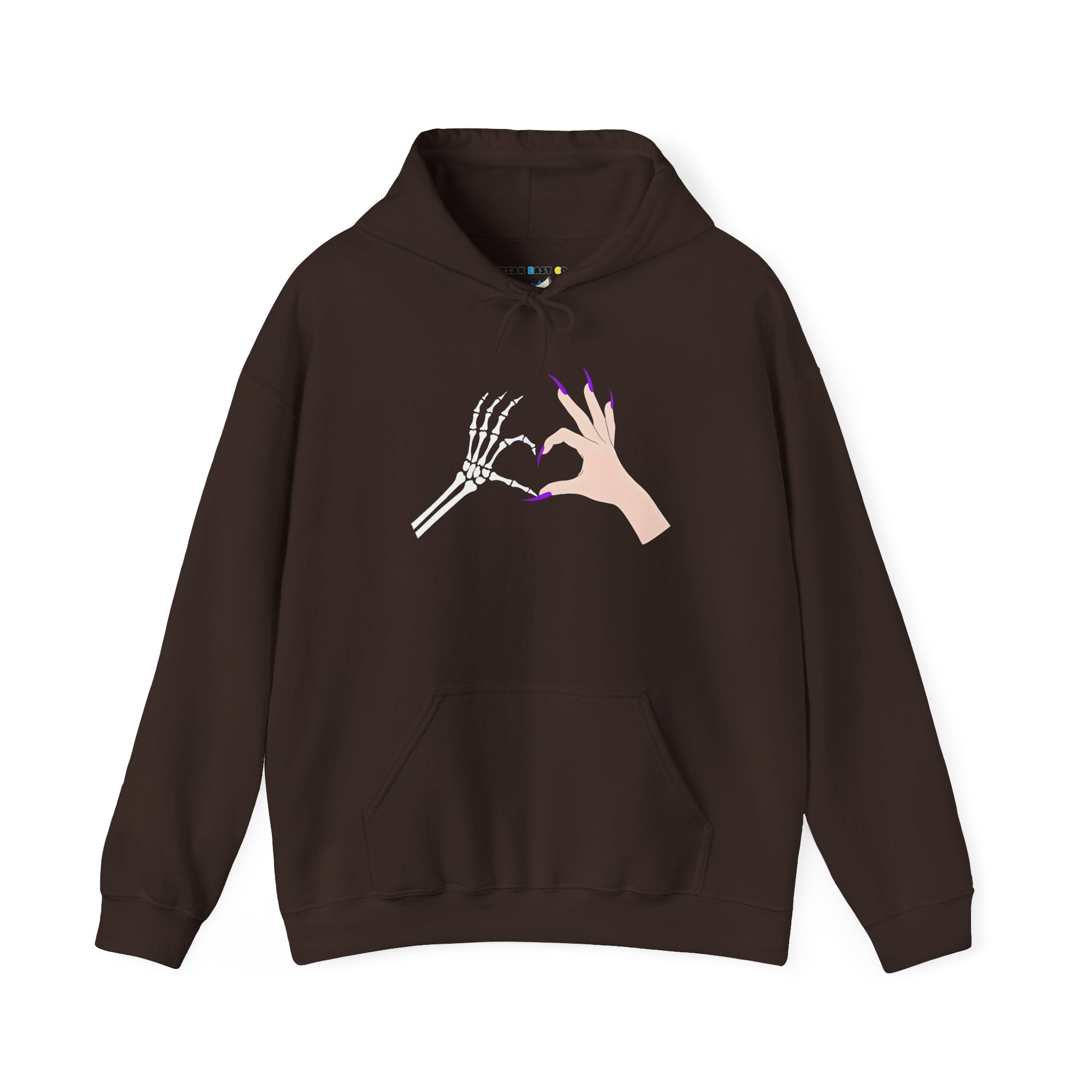 Skeleton Hand Heart Hoodie