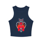 Edgy Bunny Heart Cropped Tank