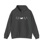 White Cat Heartbeat Hoodie