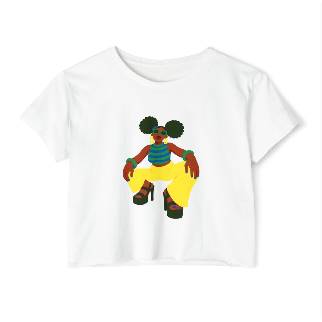 Afro Puff Crop Top