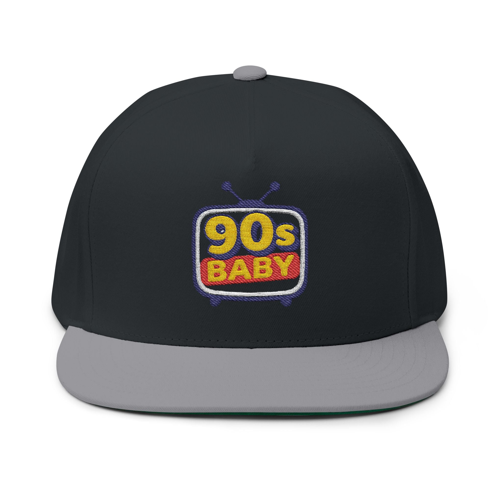90s Baby Flat Bill Cap - Embroidered