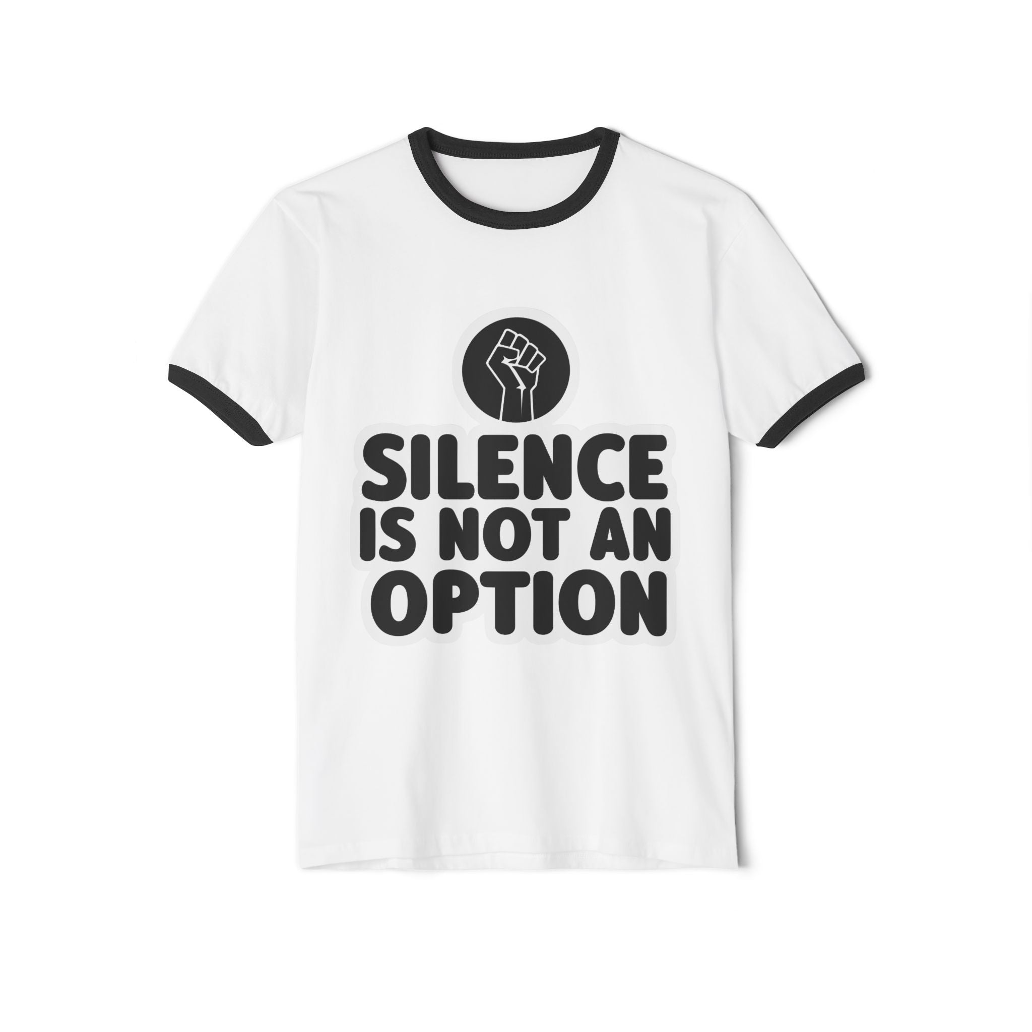 "Silence is Not an Option" Ringer Tee