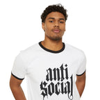 Anti-Social Ringer T-Shirt