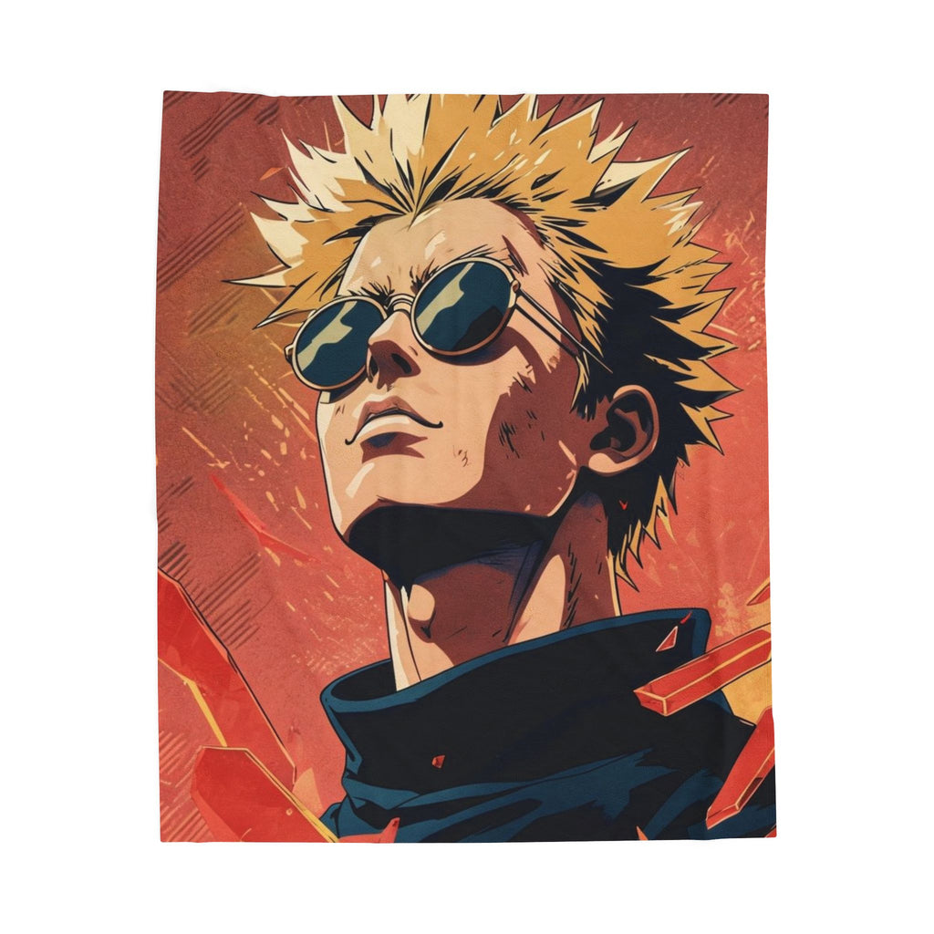 Anime-Inspired Velveteen Plush Blanket