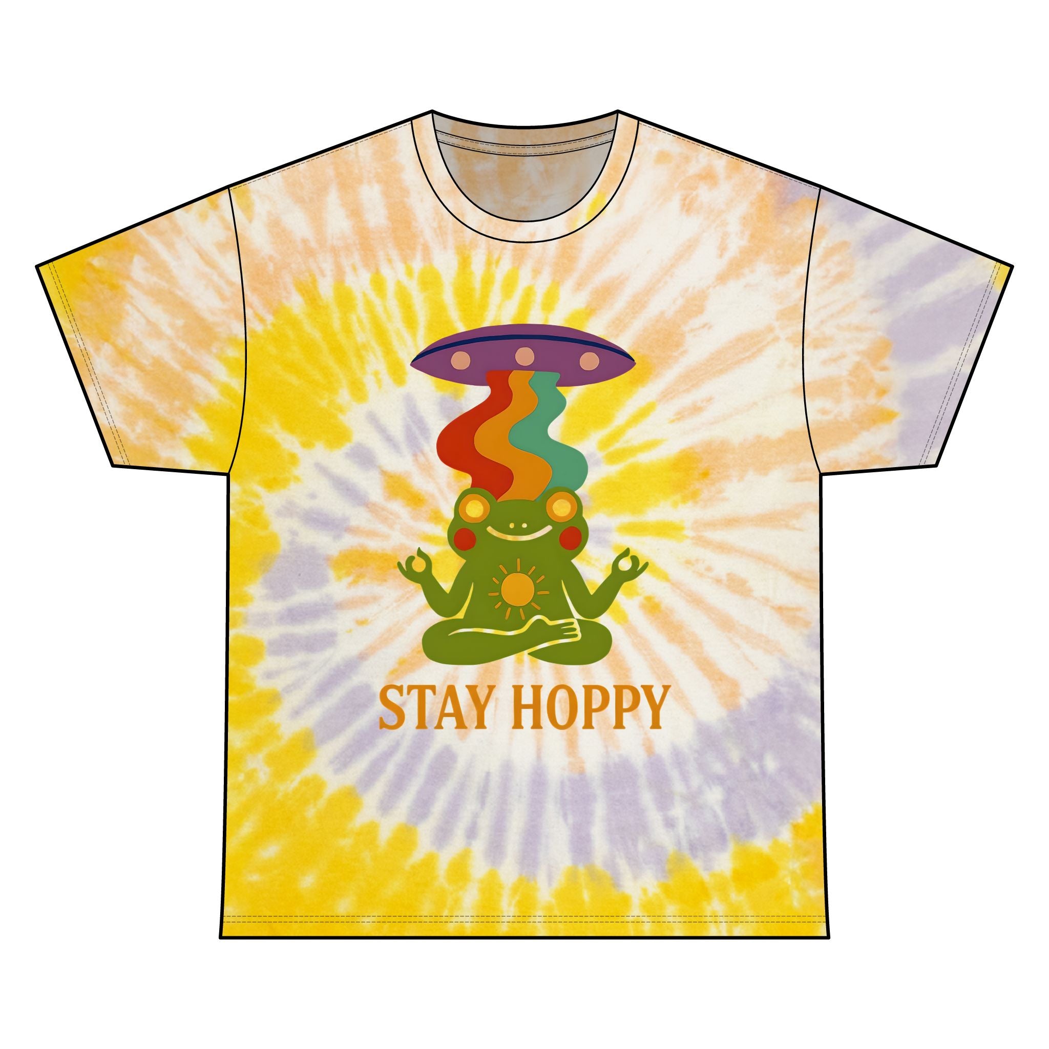 Stay Hoppy Tie Dye Tee