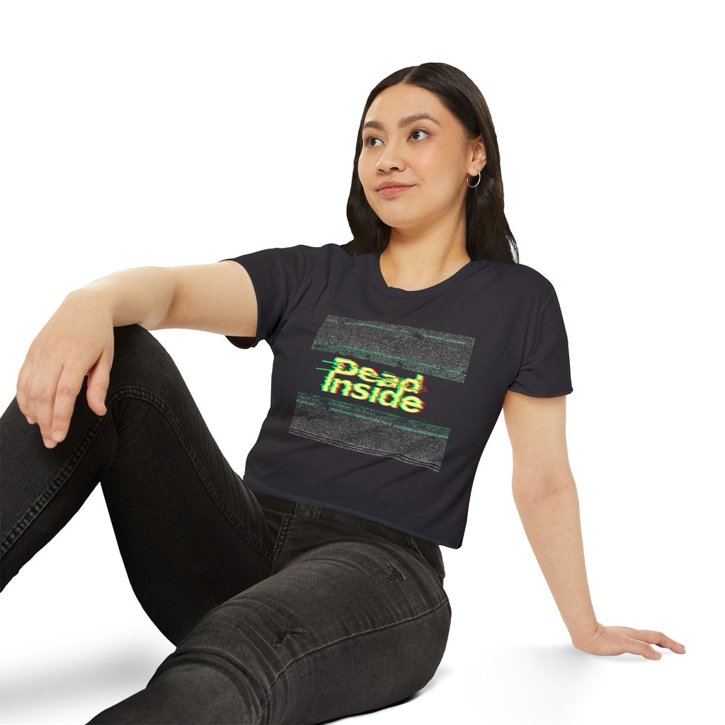 Grunge Festival Crop Top-Dead Inside
