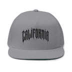 California Embroidered Flat Bill Cap