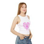 Spiderweb Heart Cropped Tank