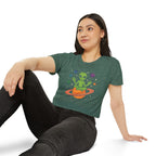 Galactic Alien Cropped Tee