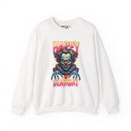 "Happy Deathday" Clown Crewneck Sweatshirt
