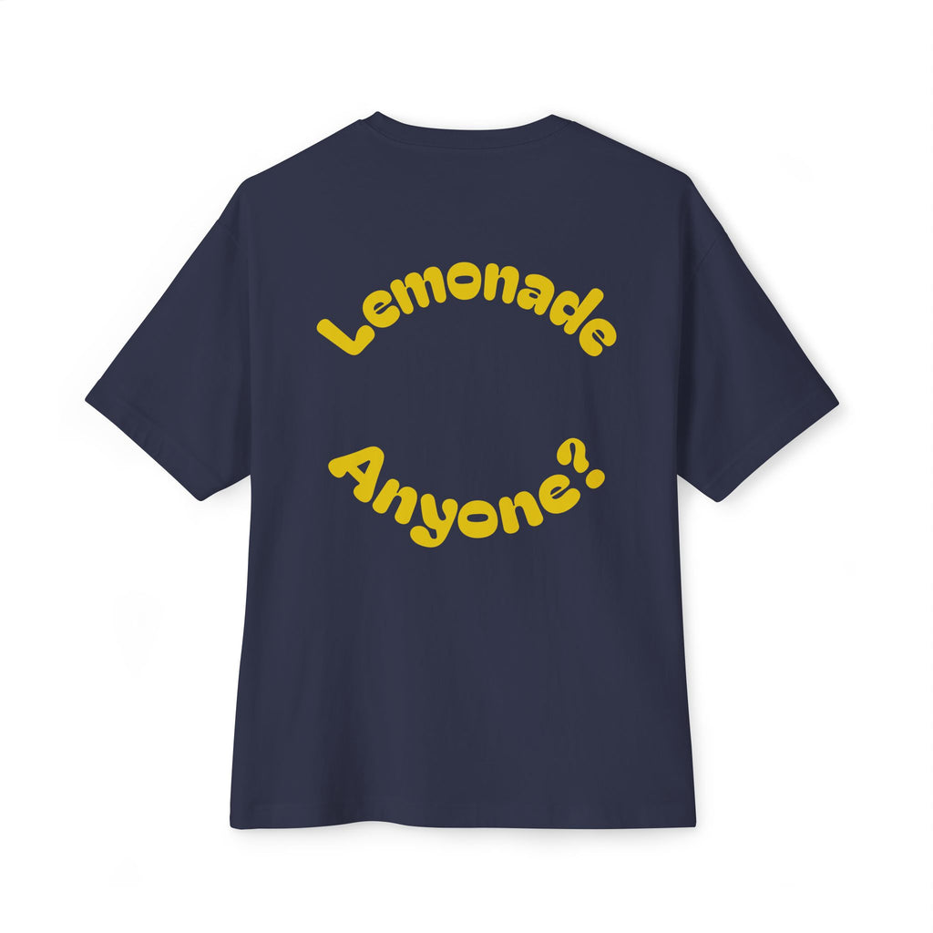 Humorous Oversized Tee - Squeeze Me, Lemonade Anyone?