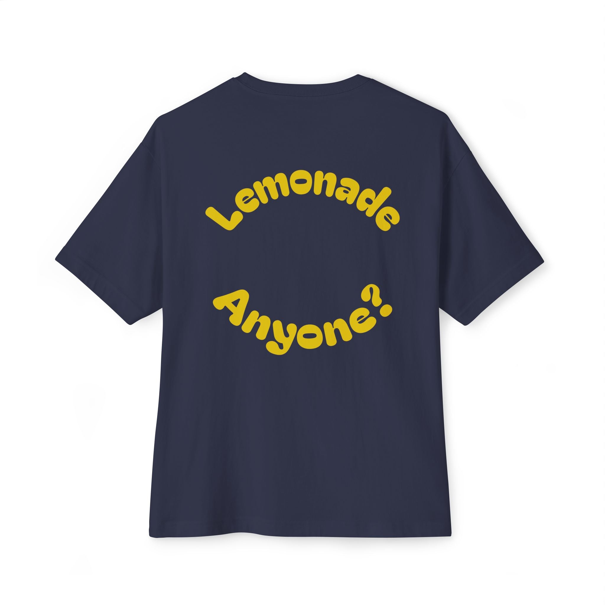Humorous Oversized Tee - Squeeze Me, Lemonade Anyone?