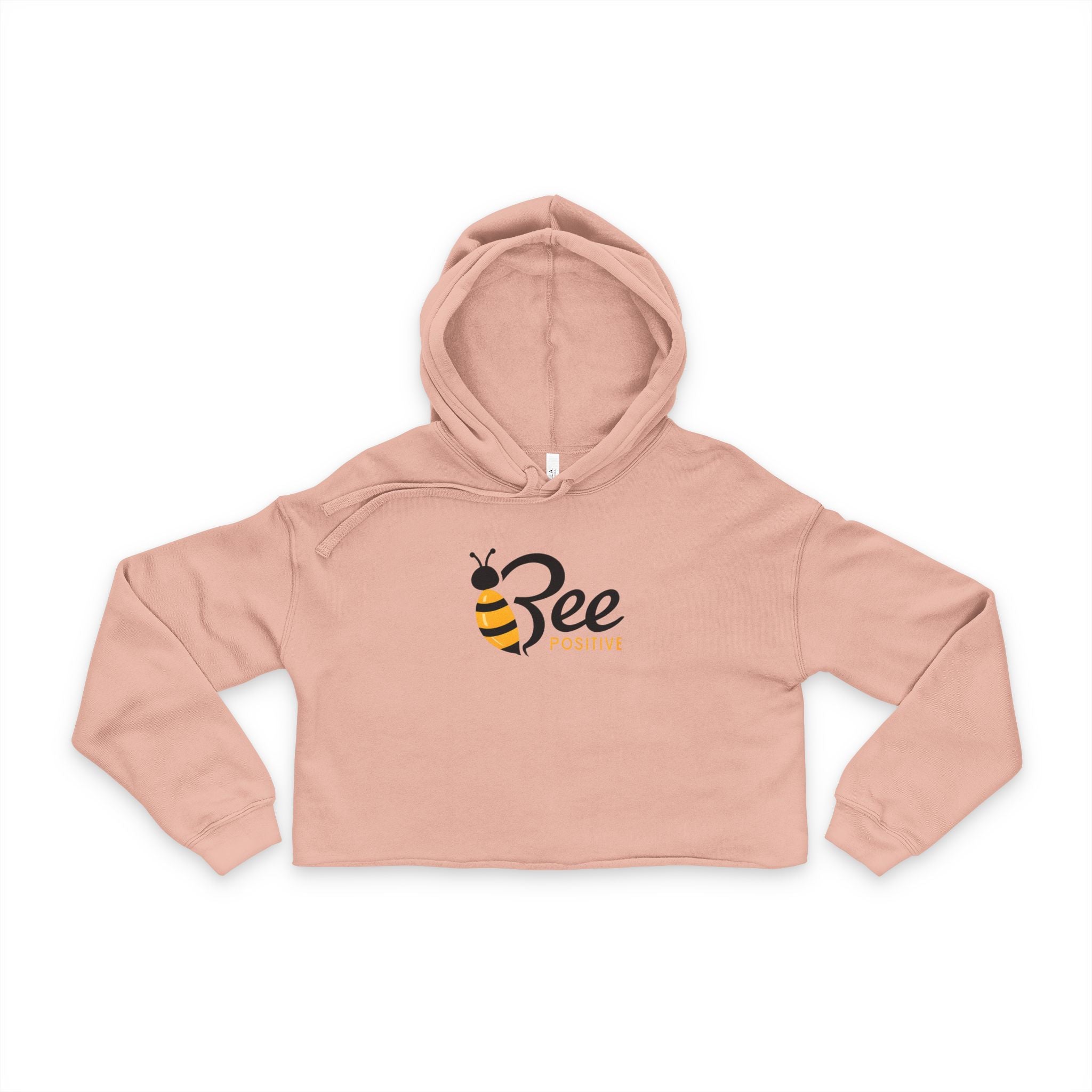 Cute Bee & Flower Women's Cropped Hoodie
