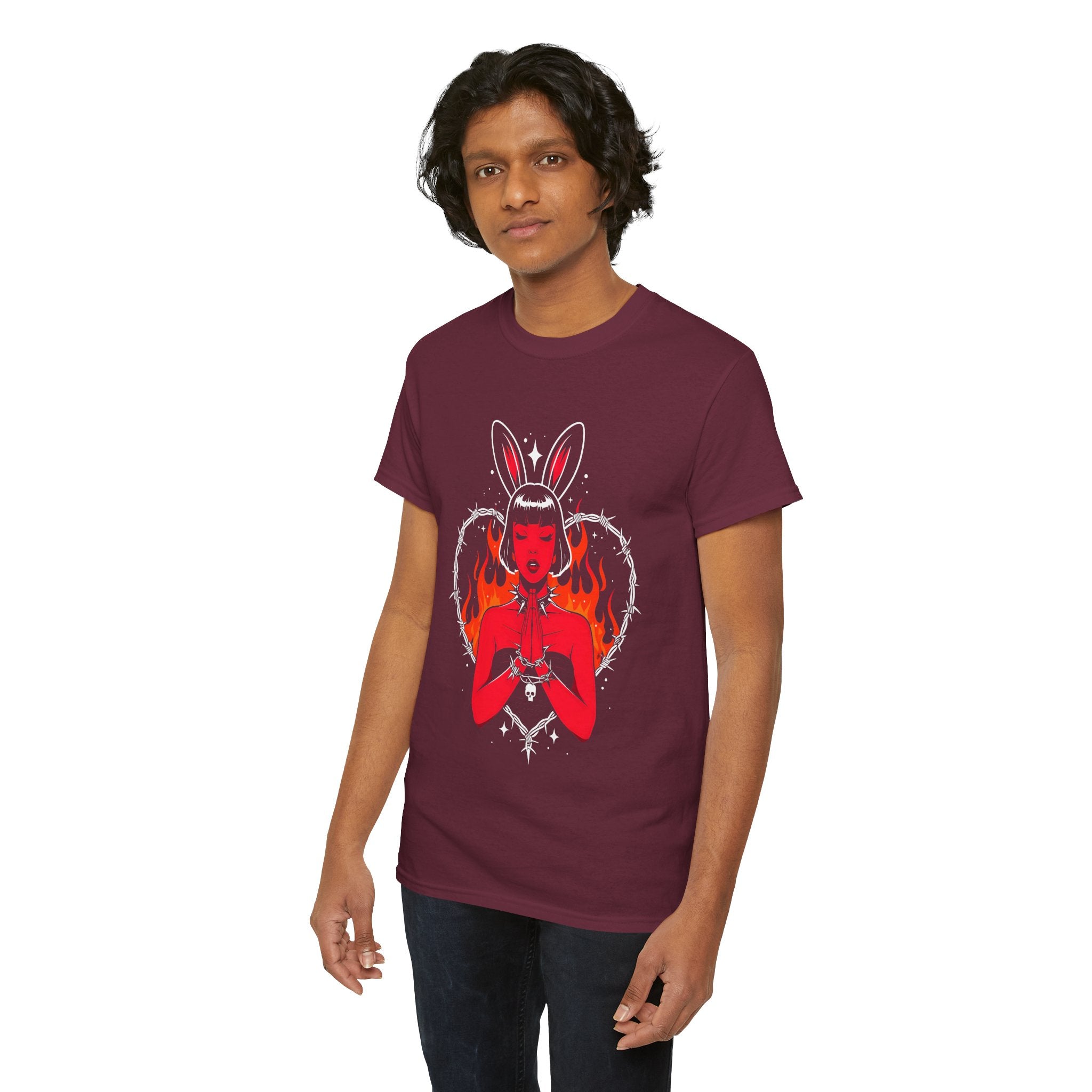 Edgy Bunny Heart Tee