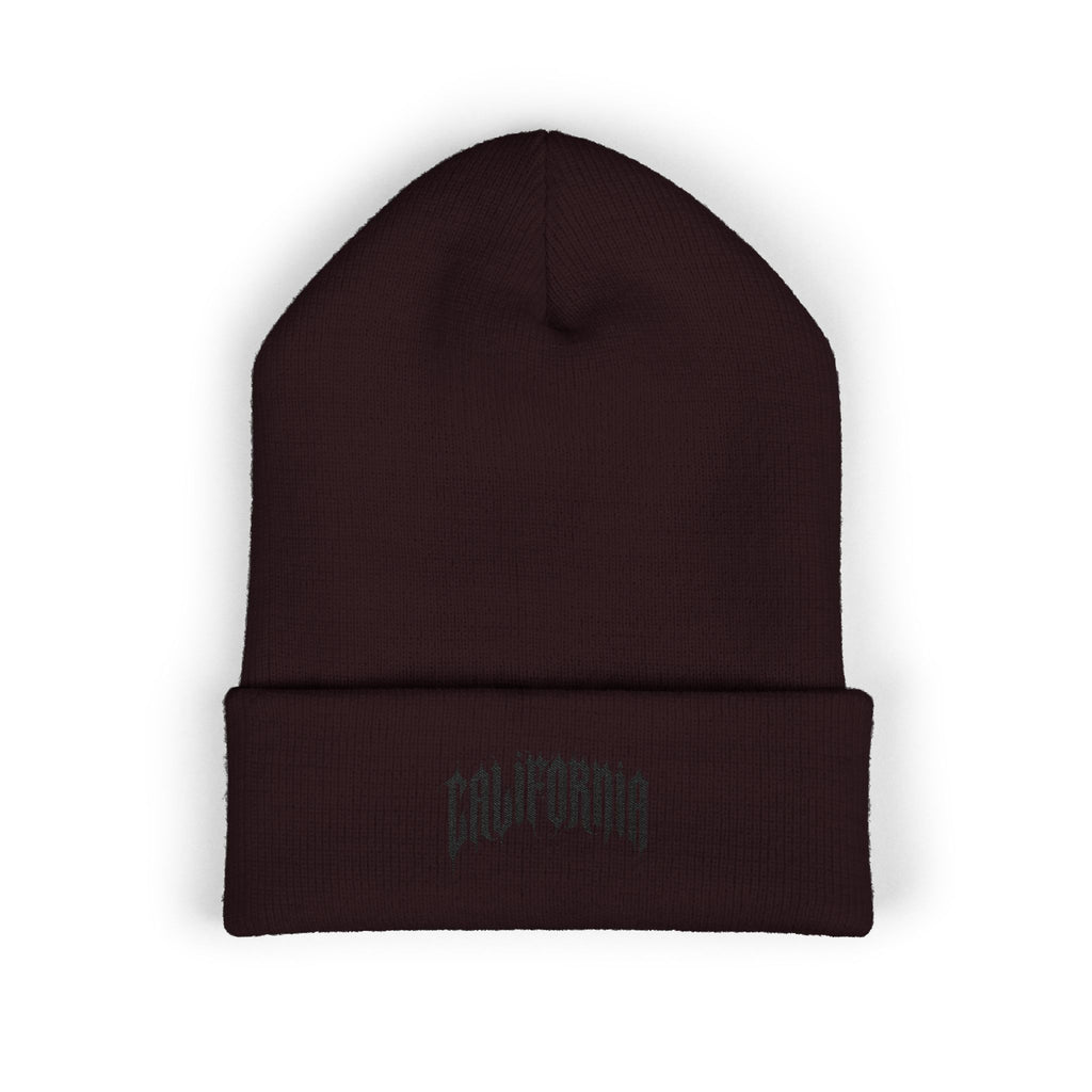 California Embroidered Cuffed Beanie