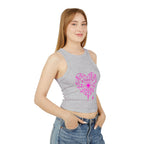 Spiderweb Heart Cropped Tank