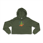 Galactic Alien Cropped Hoodie