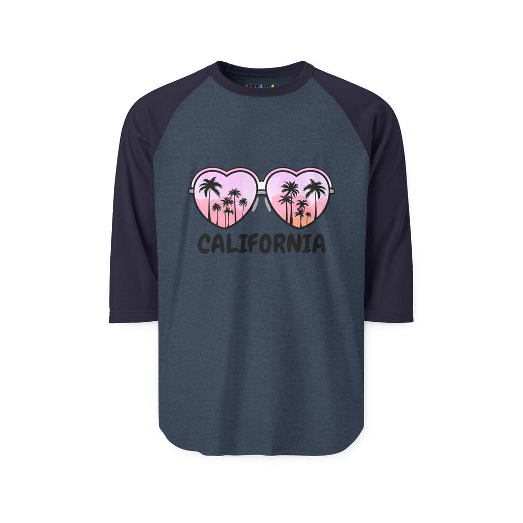 California Glasses 3/4th Sleeve Raglan Shirt