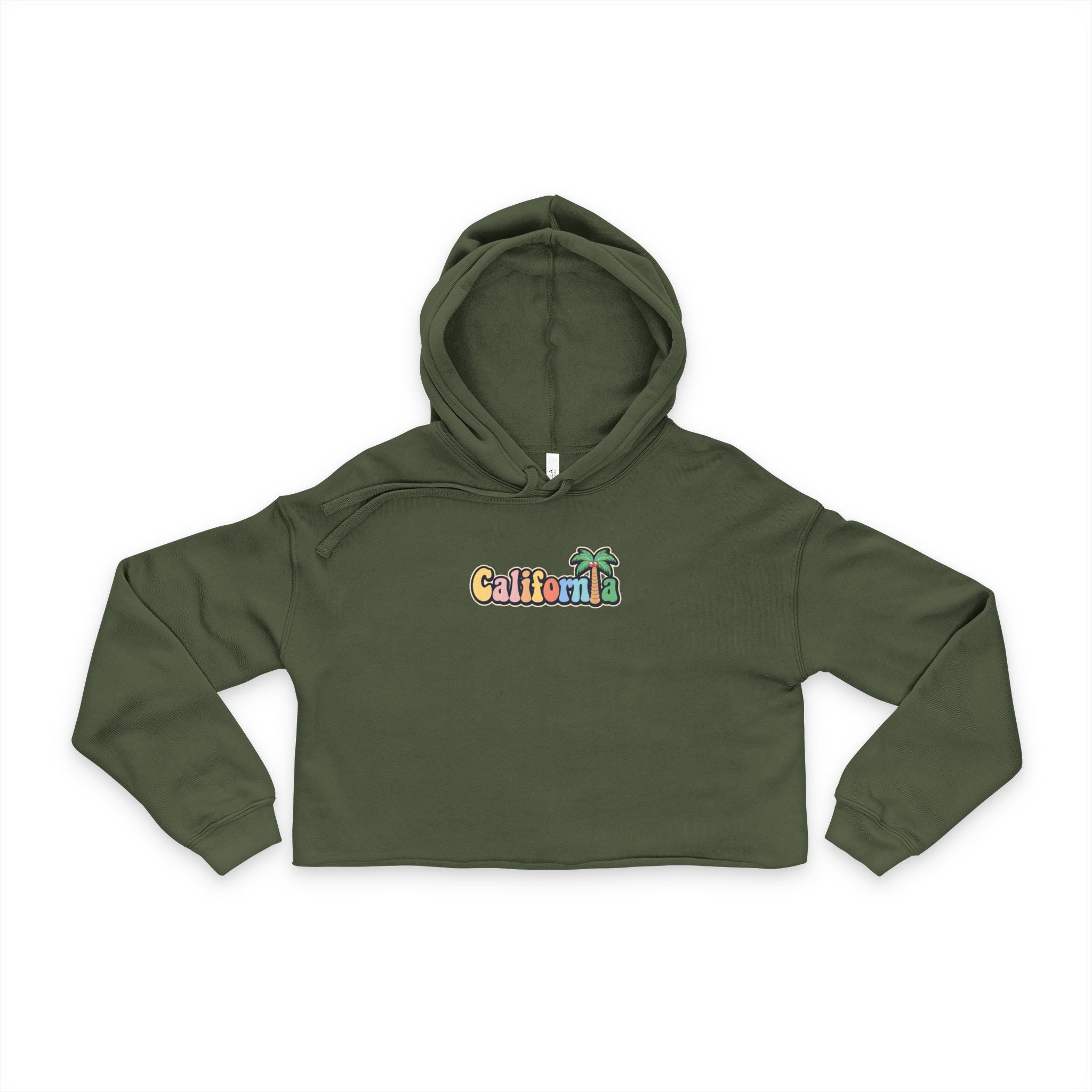 California Palm Tree Cropped Hoodie