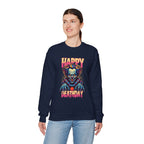 "Happy Deathday" Clown Crewneck Sweatshirt